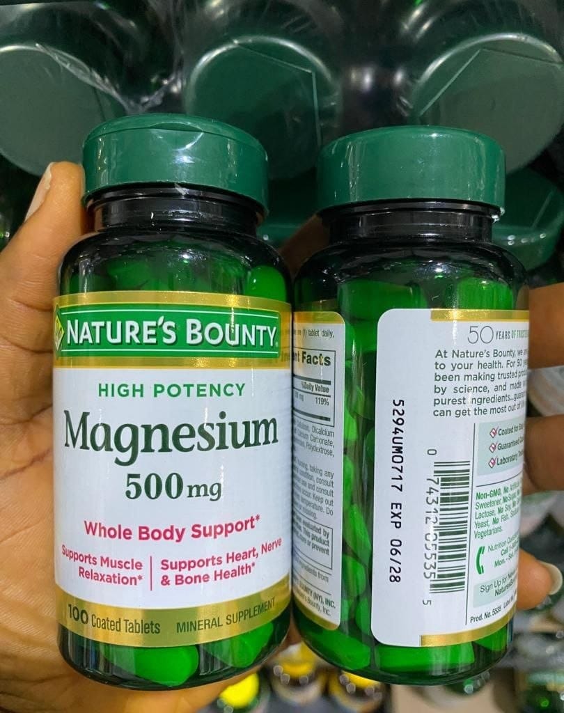 Nature's Bounty High potency magnesium 500mg