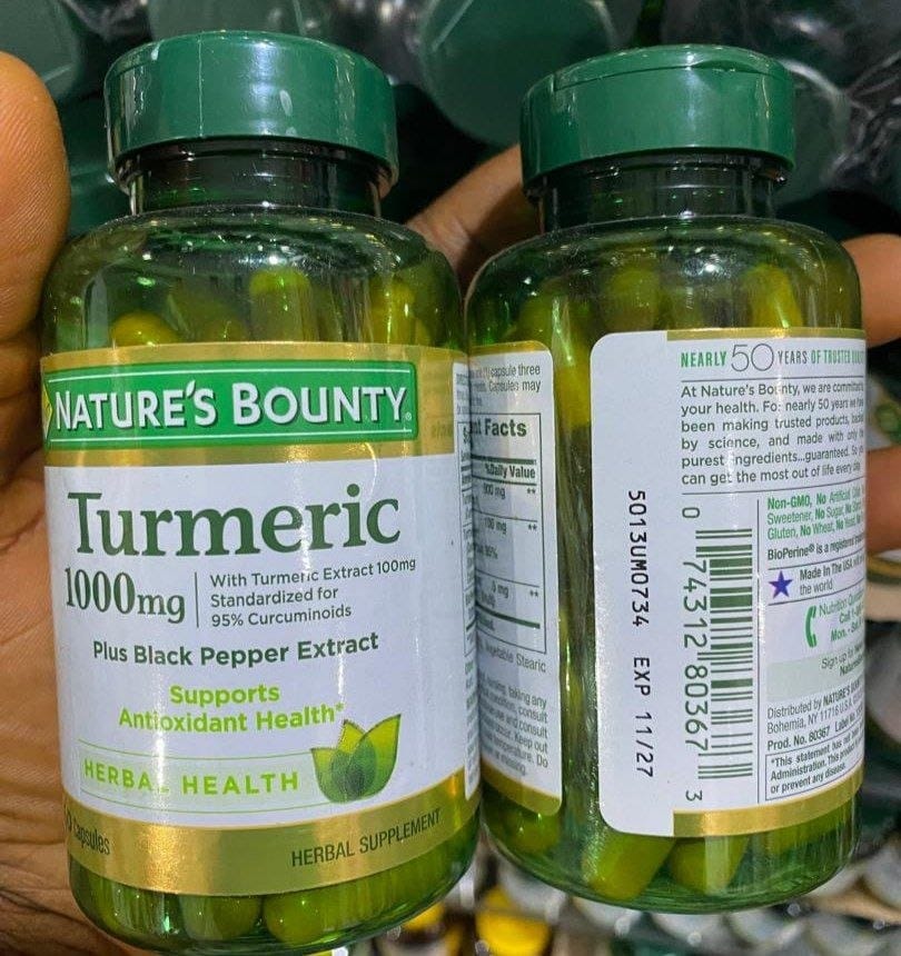 Nature's Bounty Turmeric capsules