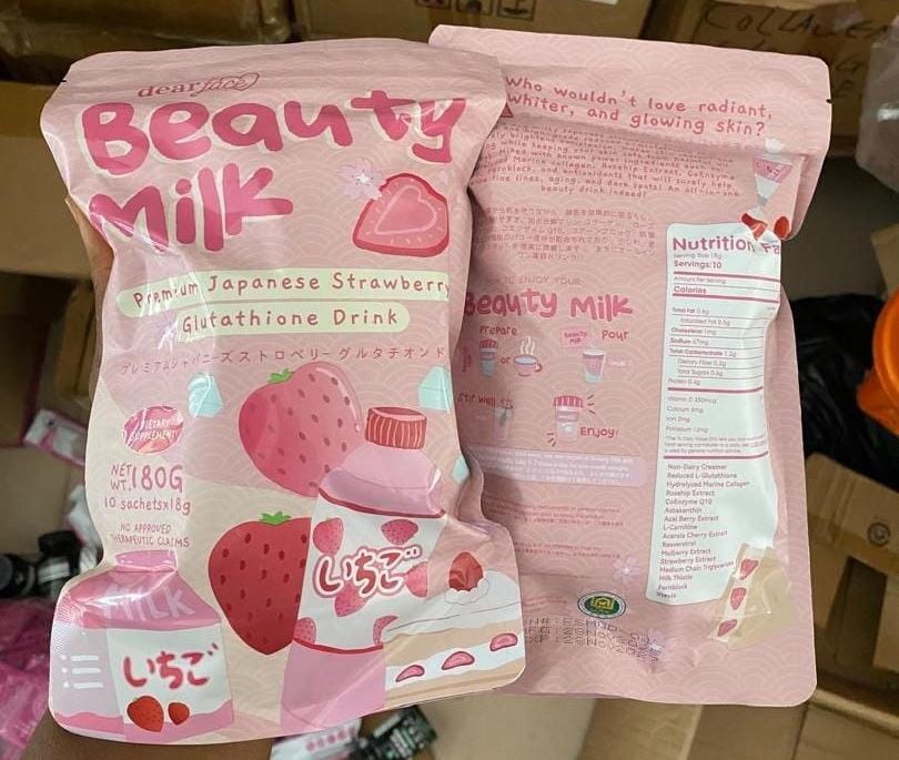 Dearface Beauty milk (pink colour)