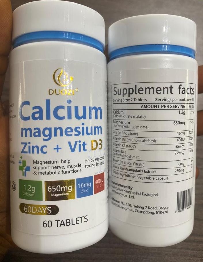 Duozi Calcium Magnesium Zinc +Vit D3 Tablets