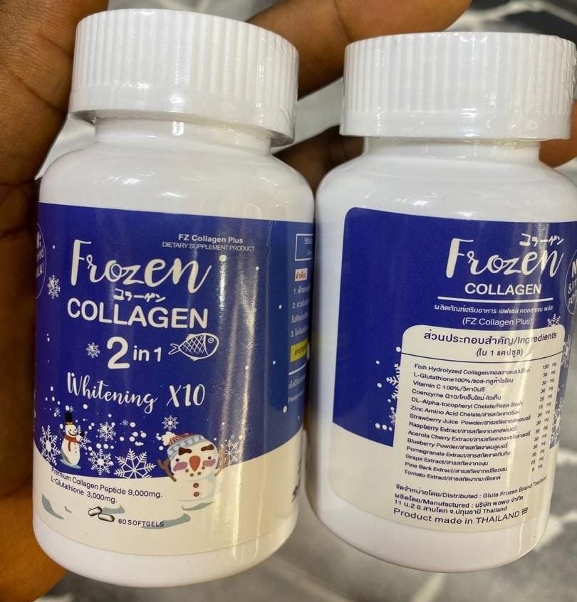Frozen collagen softgel