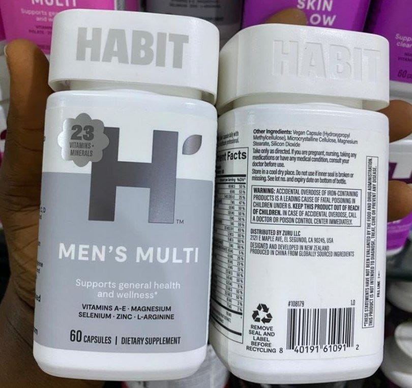 Habit men's multi capsules
