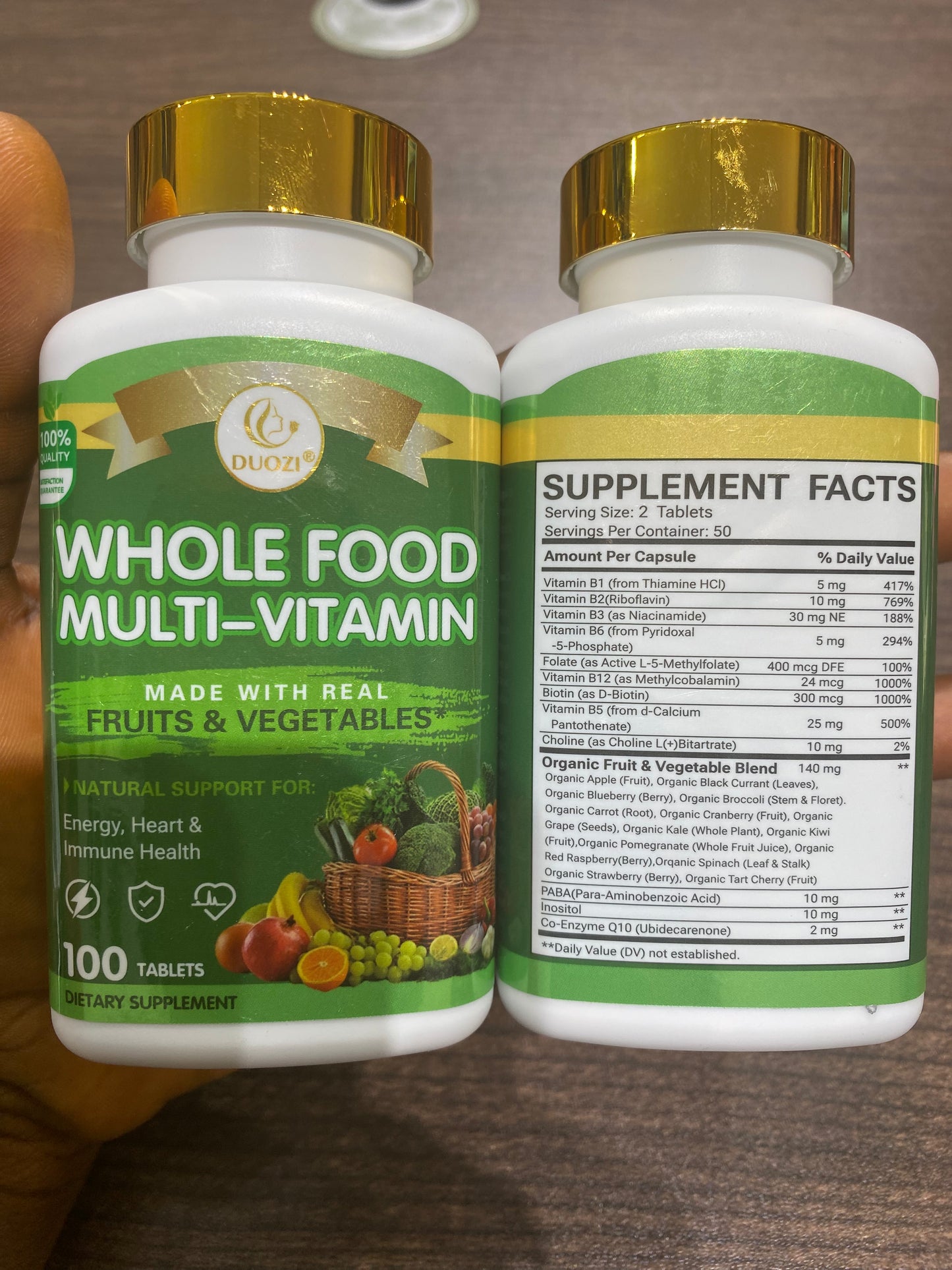 Duozi Whole Food Milti Vitamin Tablets