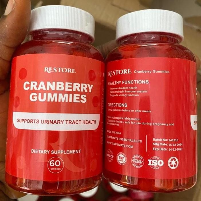 Restore cranberry gummies