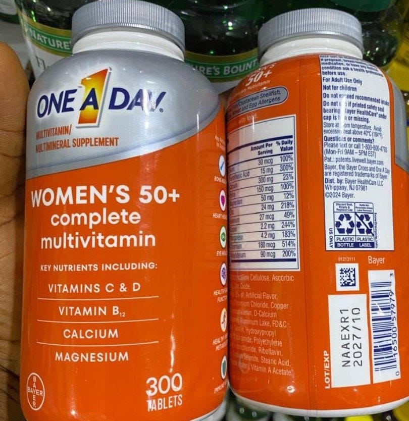 One A Day women's complete multivitamin (300 Tabs)